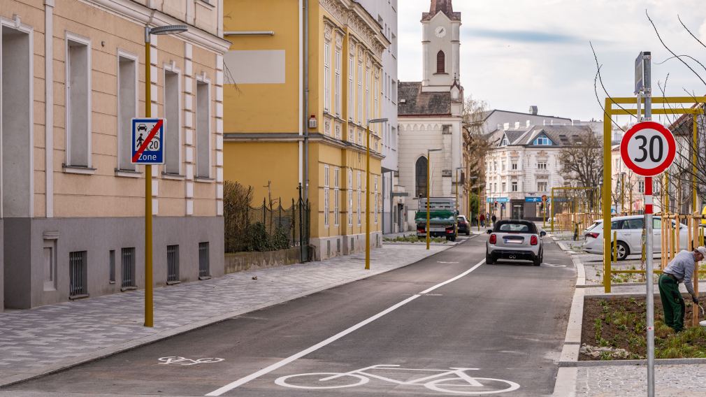 Der Abschnitt der Dr. Karl Renner-Promenade vom Linzer Tor aus Fotografiert. (Foto: Christian Krückel)