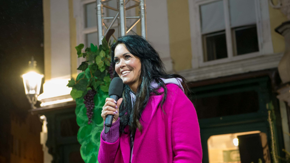 ORF Stylingexpertin Martina Reuter auf der Riemerplatz Bühne.