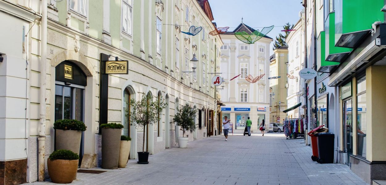 Benetton Kindergeschäft in der St. Pöltner Innenstadt von außen. Foto: Benetton St. Pölten/Christina Lenart
