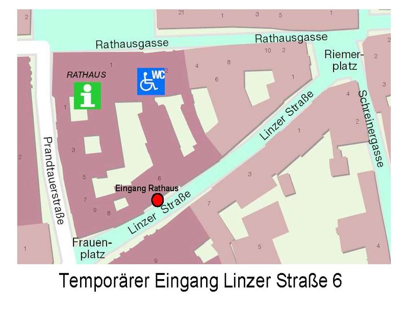 Plan Nebeneingang Linzerstrase 6