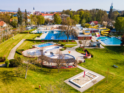 Citysplash St. Pölten Luftansicht. (Foto: Arman Kalteis)