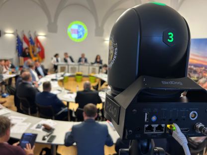 Kamera im Sitzungssaal. (Foto: KainZ)