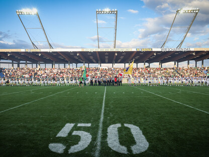 Football-Spiel in der NV Arena. (Foto: David Bitzan)