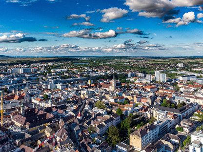 Luftaufnahme von St. Pölten (Foto: Josef Bollwein)