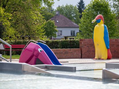 Eine Aufnahme der neuen Elefantenrutsche im Citysplash St. Pölten. (Foto: Christian Krückel)