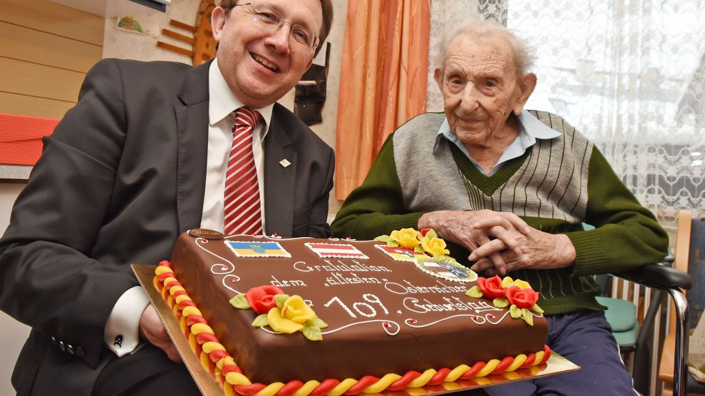 Bürgermeister Matthias Stadler und Franz Wielander im Jänner 2023. (Foto: Josef Vorlaufer)