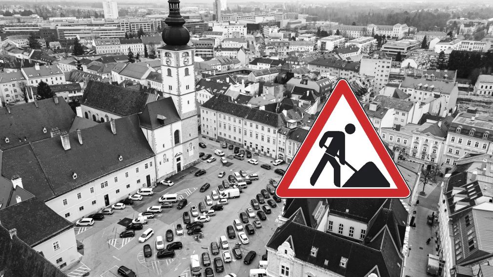 Der Domplatz in Vogelperspektive. Foto: Arman Kalteis