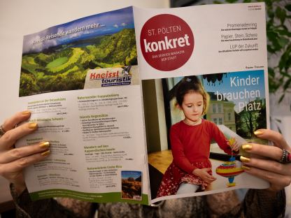 Das neue St. Pölten Konkret Magazin. (Foto: Thomas Kainz)