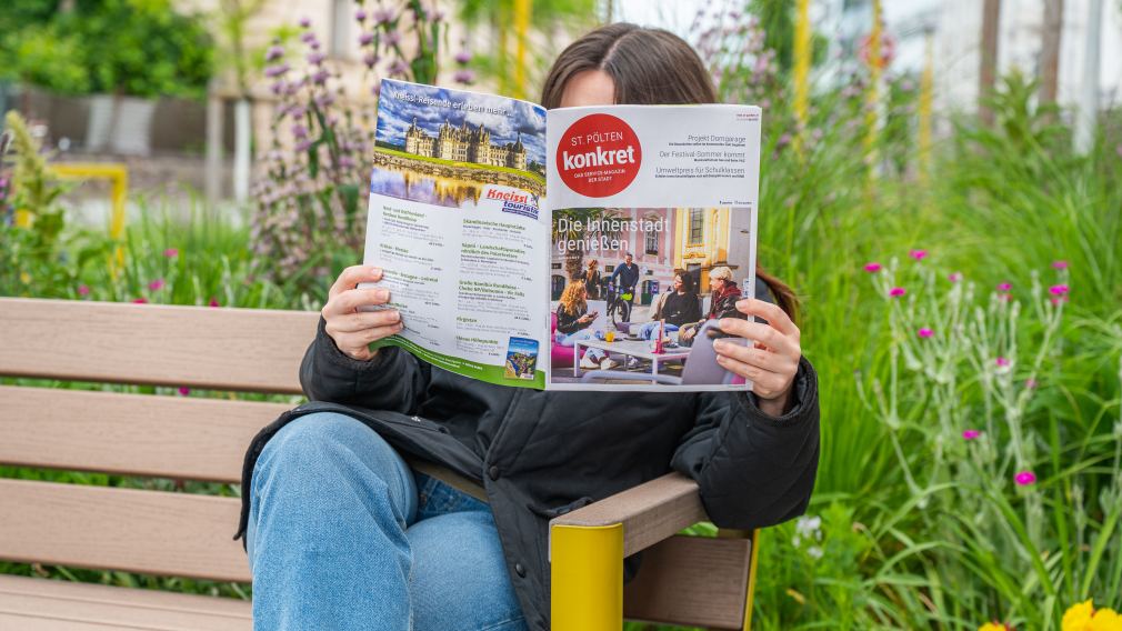 Das neue St. Pölten Konkret Magazin. (Foto: Christian Krückel)