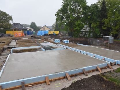 Die Fundamente für den Kindergarten Pottenbrunn. (Foto: Josef Vorlaufer)