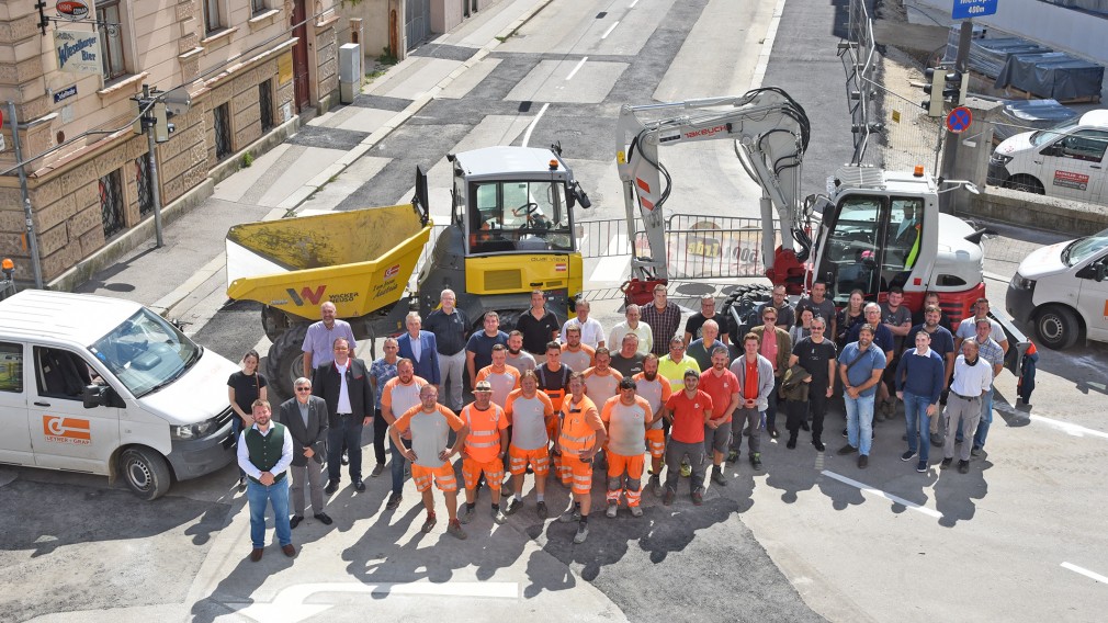 Die Arbeiten am Linzertor sind beendet und die Straßen für den Verkehr wieder geöffnet. Die beteiligten Firmen waren allen Herausforderungen gewachsen und sorgten für einen erfolgreichen Abschluss des Projektes. Foto: Josef Vorlaufer