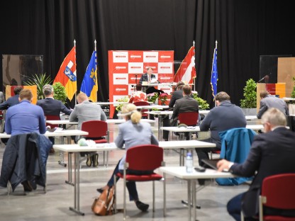 Sitzung des Gemeinderats am 25. Mai 2020 im VAZ St. Pölten. (Foto: Josef Vorlaufer)
