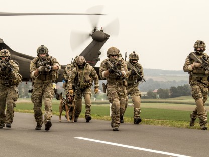 Bild von einer Übungssituation des Österreichischen Bundesheeres. (Foto: Trippolt HBF) 