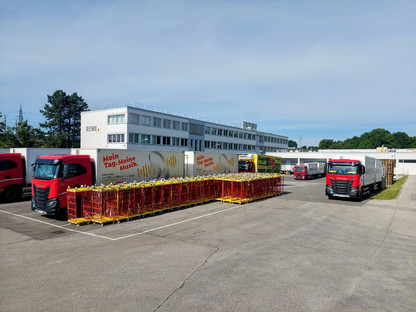 Die bestehende REWE-Niederlassung wird künftig an den neuen zentralen Standort übersiedeln. (Foto: Arman Kalteis)