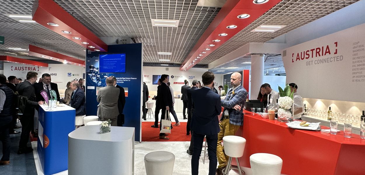 St. Pölten präsentierte sich auf der MIPIM in Cannes im „Austria-Pavillon“. (Foto: zVfg.)