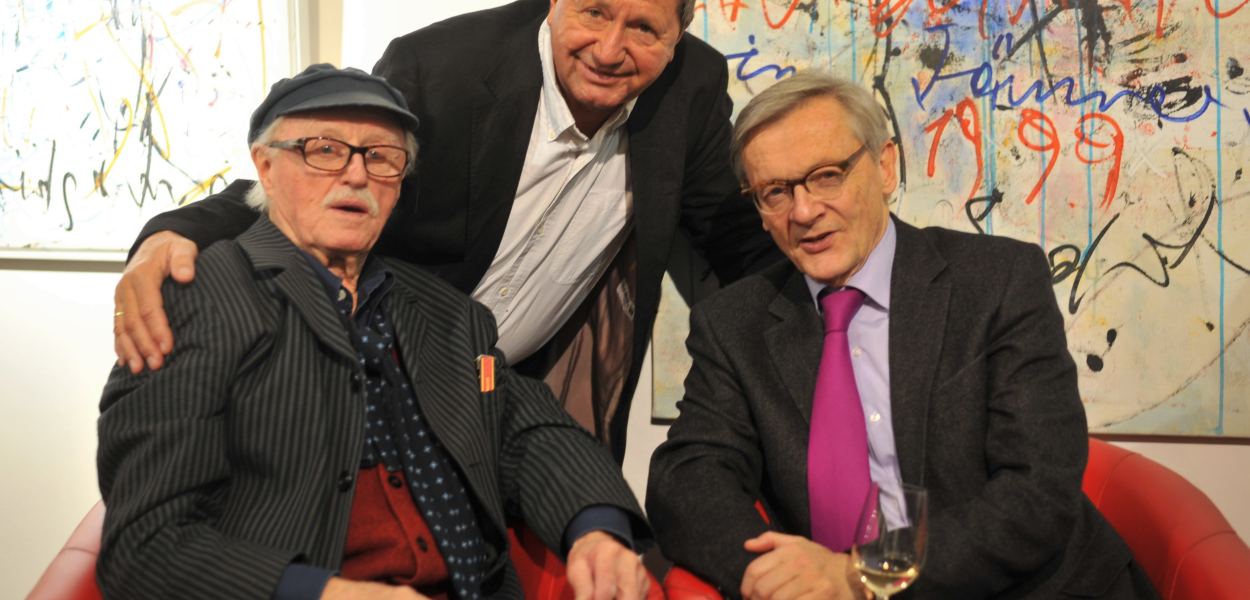 Hans Staudacher und Wolfgang Schüssel mit Karl Heinz Maringer.