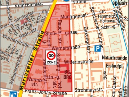 Foto: Plan: Magistrat St. Pölten, Verkehrsabteilung