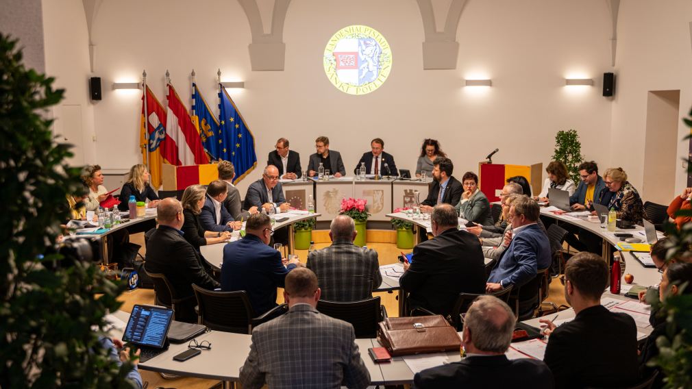 Der Gemeinderat der Landeshauptstadt bei der Tagung im Gemeinderat am 26. Februar. (Foto: Christian Krückel)