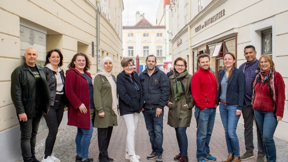 Foto der Marktgassen-Händler:innen in der Marktgasse. 