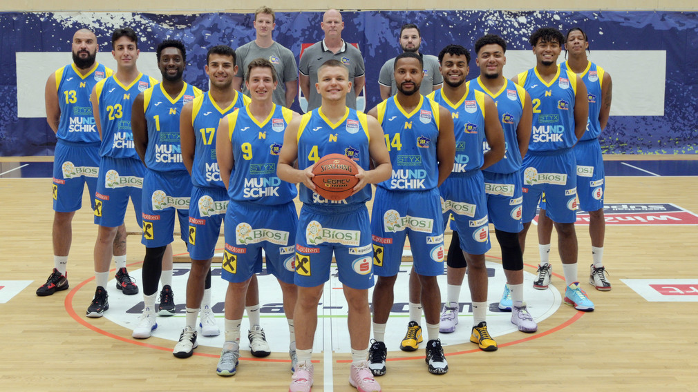 SKN St. Pölten Basketballer. (Foto: Wolfgang Mayer)