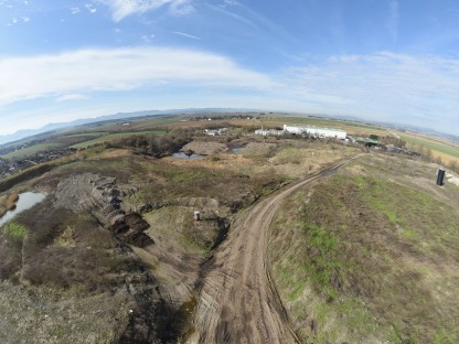 Luftaufnahme von der Deponie. (Foto: Vorlaufer)