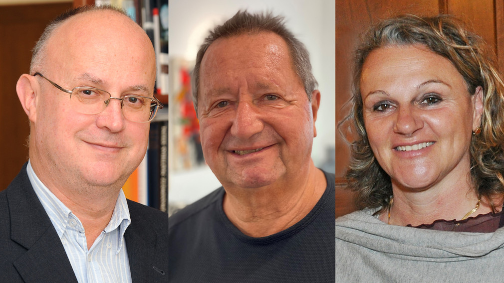 Die Jakob-Prandtauer-PreisträgerInnen 2022: HR Dr. Thomas Karl, Dr. Karl-Heinz Maringer und Dr. Brigitte Fürle. (Fotos: Stadtarchiv)