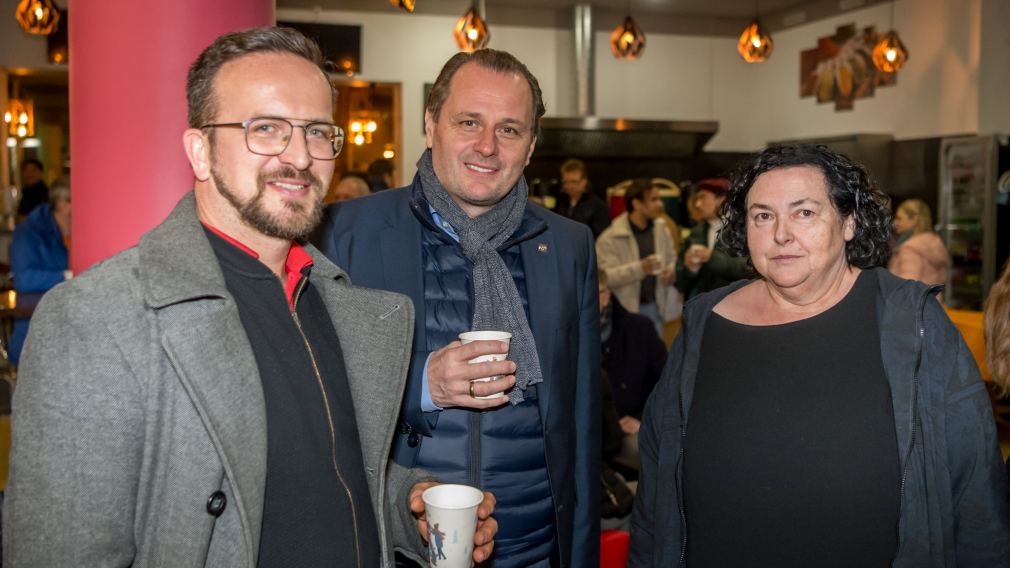 Anita Lackenberger mit Alfred Kellner und Matthias Weiländer