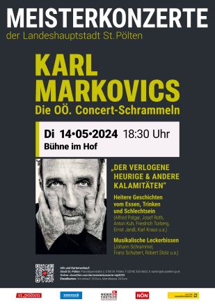 Meisterkonzert Karl Markovics 14.05.2024