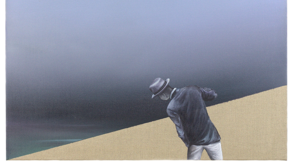 shifted #2, 2021, Öl auf Leinwand, 85 x 75 cm | © Thomas Weinberger