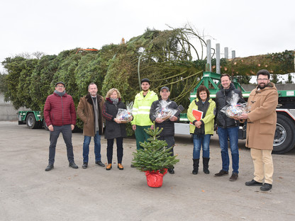 Weihnachtsbaum-Abholung in Ober-Grafendorf. (Foto: Josef Vorlaufer)