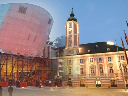 Das Festspielhaus und das Rathaus St. Pölten. (Foto: Tourismus St. Pölten)