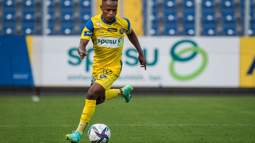 Fußballspieler Karim Conte des SKN St. Pölten. (Foto: spusu SKN St. Pölten / Walter Nadlinger)