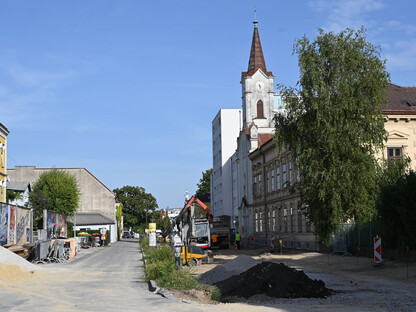 Ein Foto der Baustelle zwischen Linzertor und Schulgasse. (Foto: Christian Krückel)