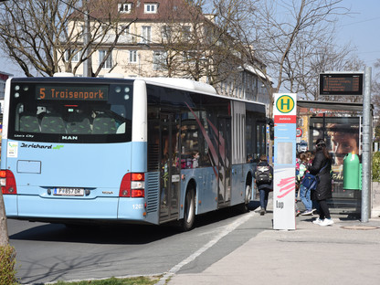 LUP-Haltestelle in der Josefstraße. (Foto: Josef Vorlaufer)