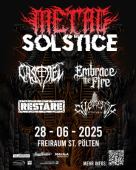 Metal Solstice zum ersten Mal im Freiraum mit vier Metal-Bands unterschiedlicher Genres