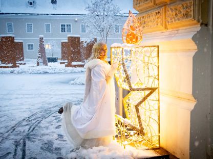 Das St. Pöltner Christkind 2023 in der Innenstadt. Foto: Tanja Wagner