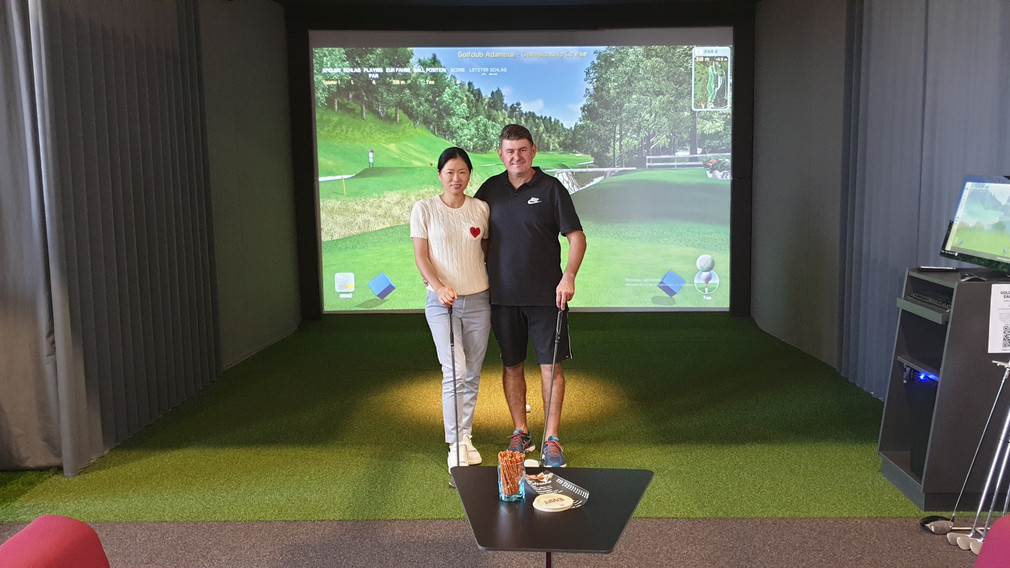 Thomas Weißhappl & Ehefrau Rosie Huang (Foto zVg Indoor Golf)