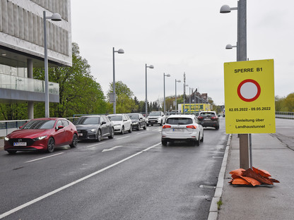 Sperre der Traisenbrücke vom 2. – 9. Mai. (Foto: Josef Vorlaufer)