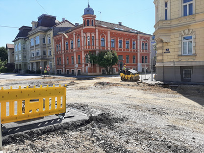 Baustelle am Schulring. Foto: Isabella Sabathiel