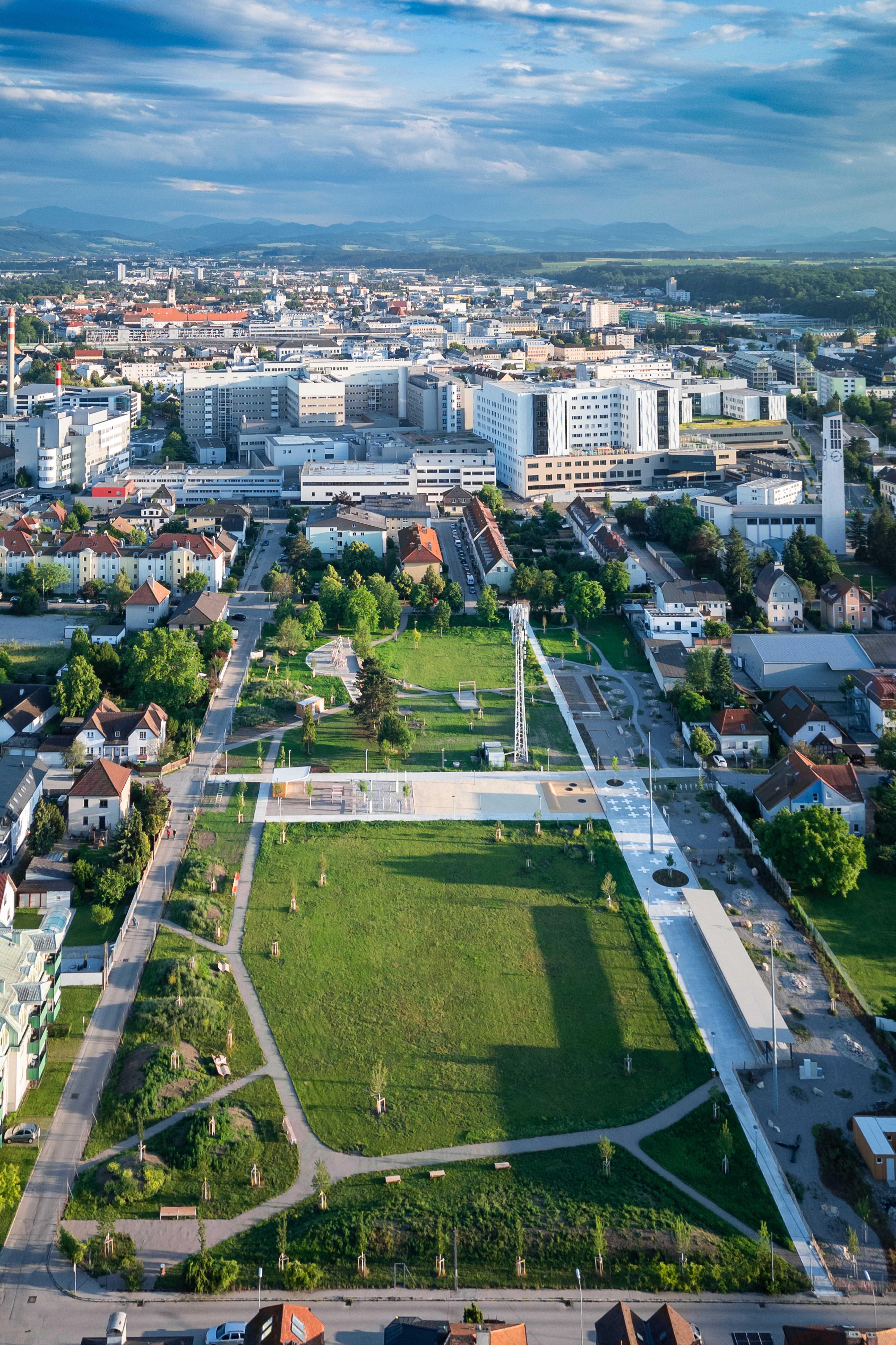 Luftbild Sturm 19 Park