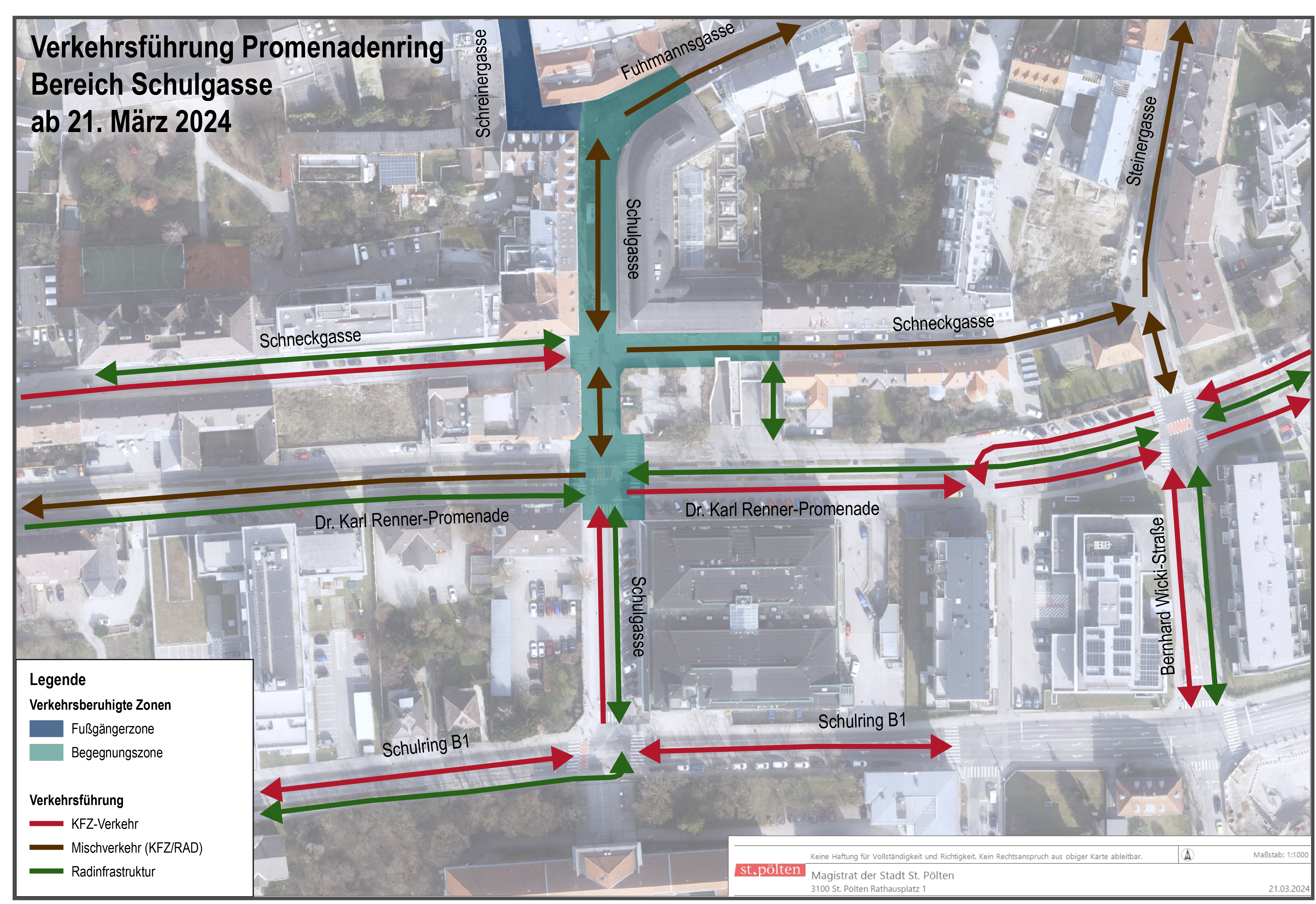 Verkehrsorganisation Verkehrsfreigabe Promenadenring