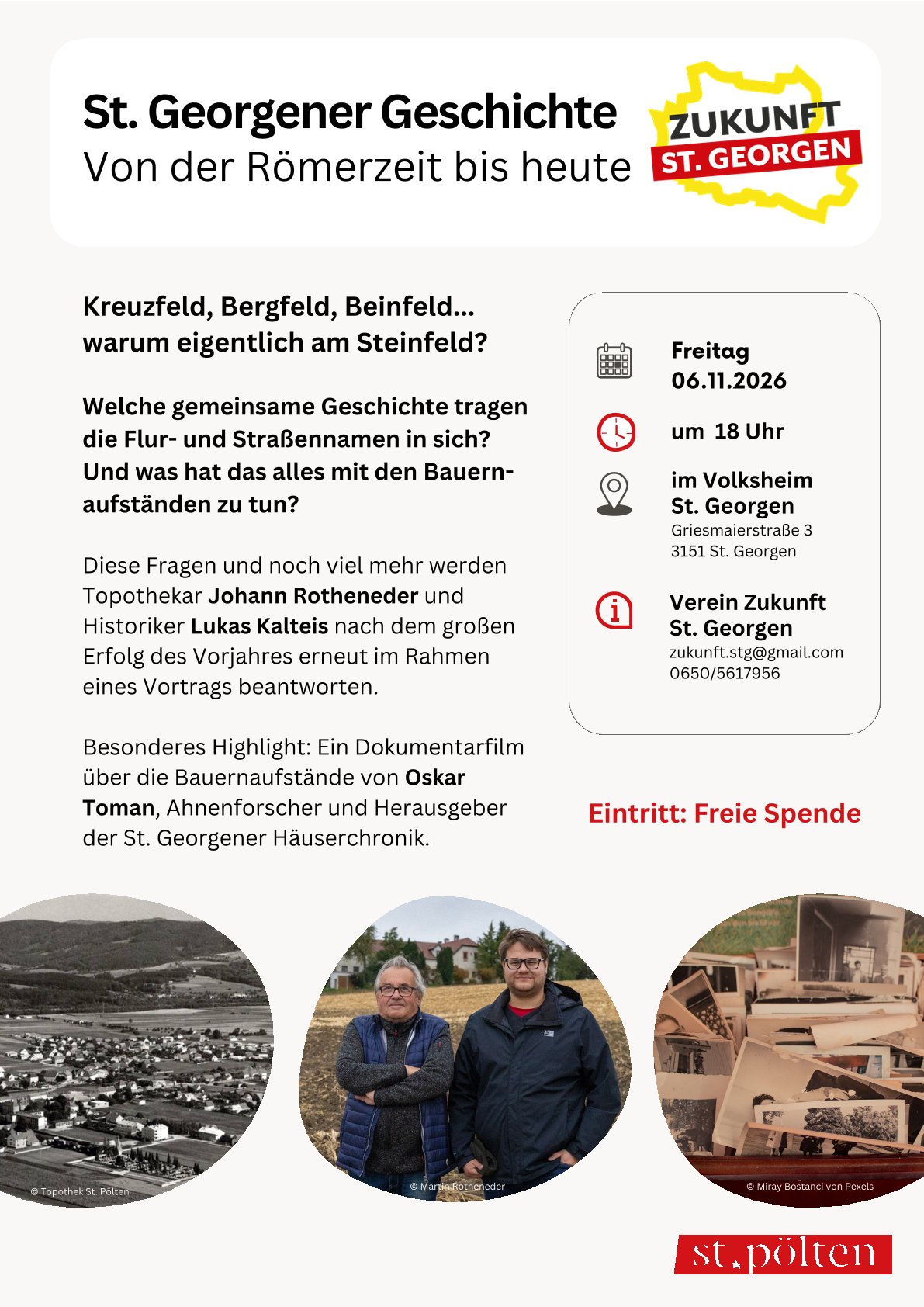 2026 11 06 ZStG Plakat St. Georgener Geschichte