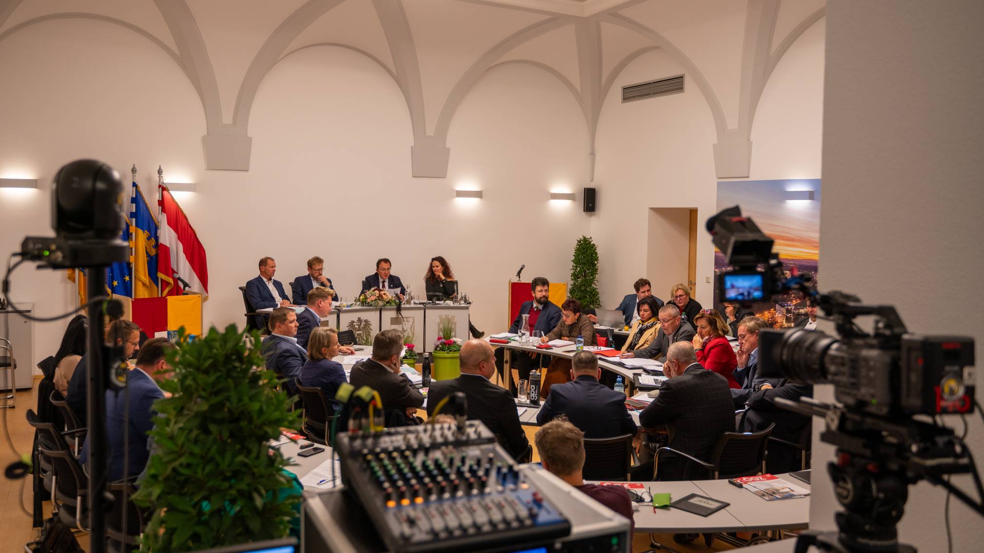Der St. Pöltner Gemeinderat bei der Sitzung im Rathaus St. Pölten. (Foto: Christian Krückel)