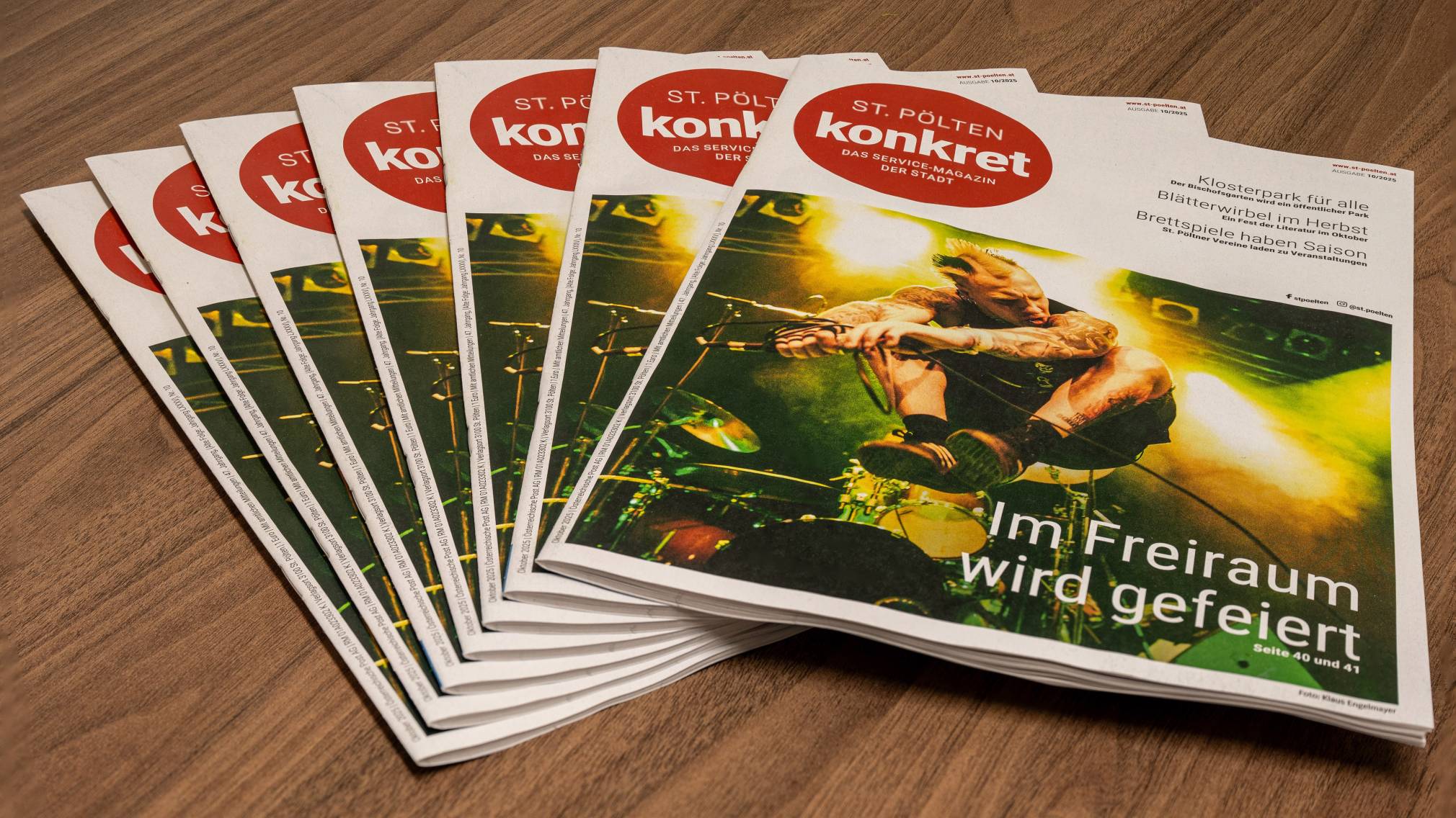 Das neue St. Pölten Konkret Magazin. (Foto: Christian Krückel)