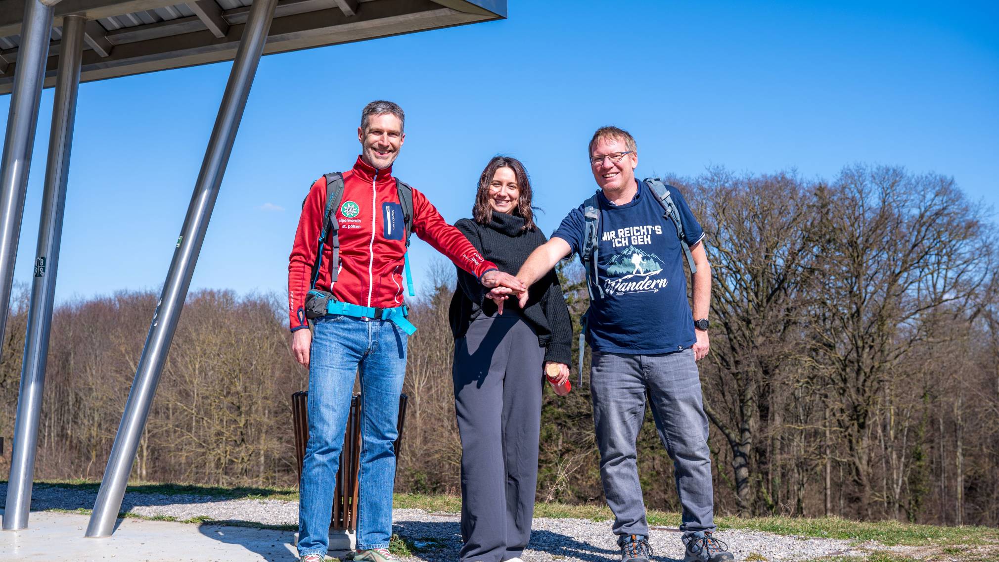 Projektleiter Norman Schmid, Sabina Alic und Martin Gruber-Dorninger (beide Klimakoordinationsstelle) freuen sich schon auf Vorschläge aus der Bevölkerung.  (Foto: Christian Krückel)