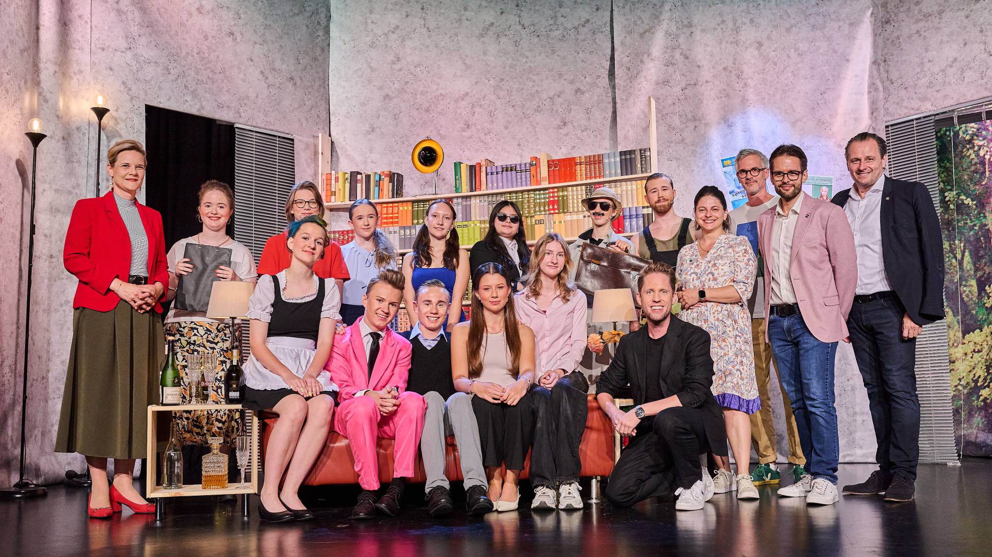 Im Freiraum stellten die Nachwuchstalente aus der Schauspielakademie ihr Können auf die Probe. (Foto: Klaus Engelmayer)